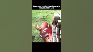 Spiderman Shocks Every Superhero With His Abilities ☠️ #shorts