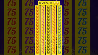 find 57 number 🤔 🧐 #shorts #viral #youtubeshorts #trending #shortvideo