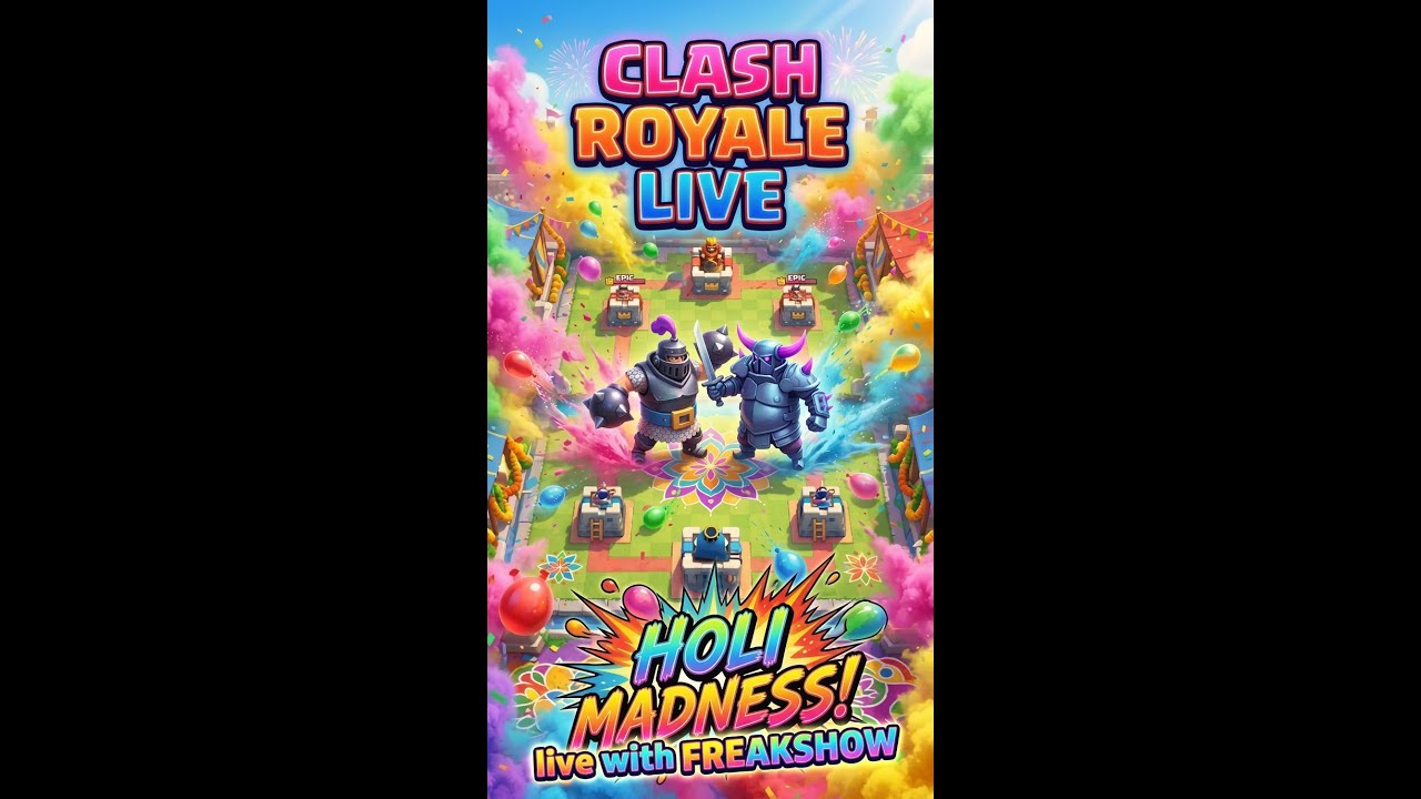 CLASH ROYALE LIVE #Newseason#Road to1000subs#shorts#HAPPYHOLI