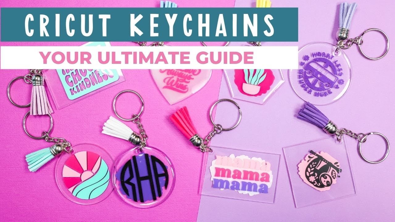 How To Make Acrylic Round Keychains With Vinyl Decals Using