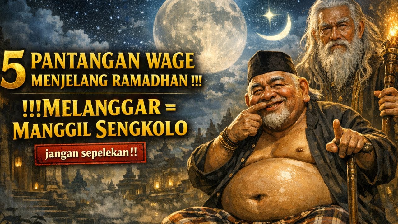 JANGAN DILANGGAR !!! 5 PANTANGAN WETON WAGE MENJELANG BULAN SUCI RAMADHAN