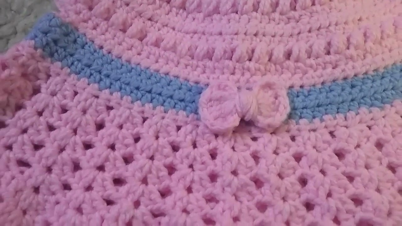 حياكة فستان بناتي  كروشية