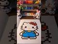 DIY Pixel Art Part 2 ഉണ്ടാക്കിയാലോ?😻 #shortsfeed #diy #drawing #trending #hellokitty #pixelart