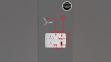 Ghar ke bord ka wiring indicator ke sath 4 switch and 3 Socket and 1 Fan regulator ke sath wiring 💡🔌