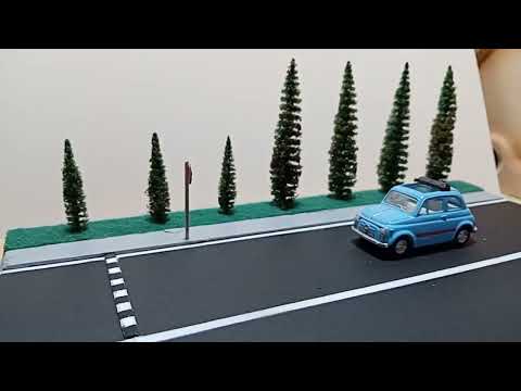 Video Diorama stradale - 2 parte - terminata la realizzazione, semplice e funzionale e quasi zero spesa