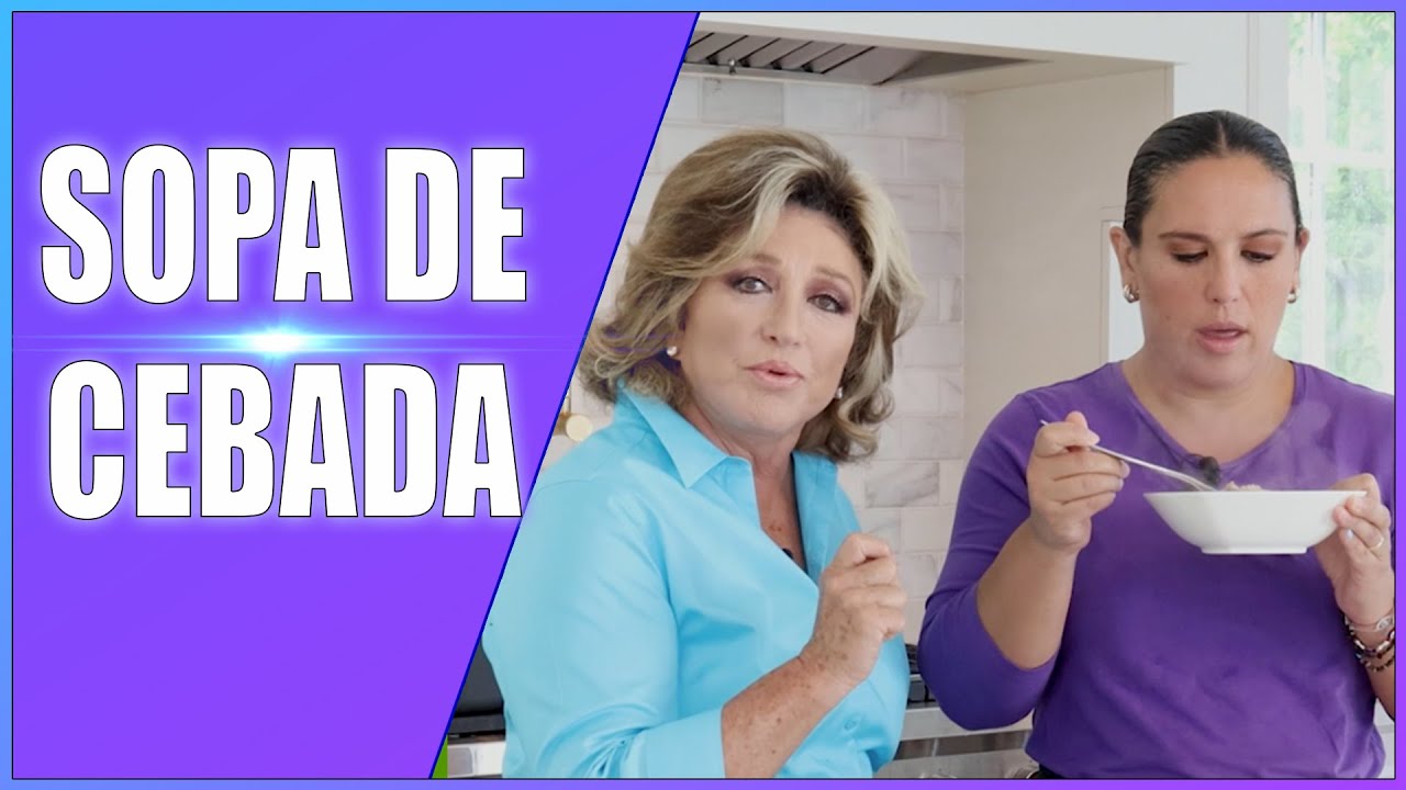 Sopa de cebada RECETA Deliciosa y saludable 😋 | Angelicales
