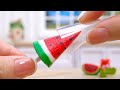 Coolest Miniature Watermelon Ice Cream Recipe 🍉🍧 | Fresh Tiny Dessert Tutorial By Tiny Cakes