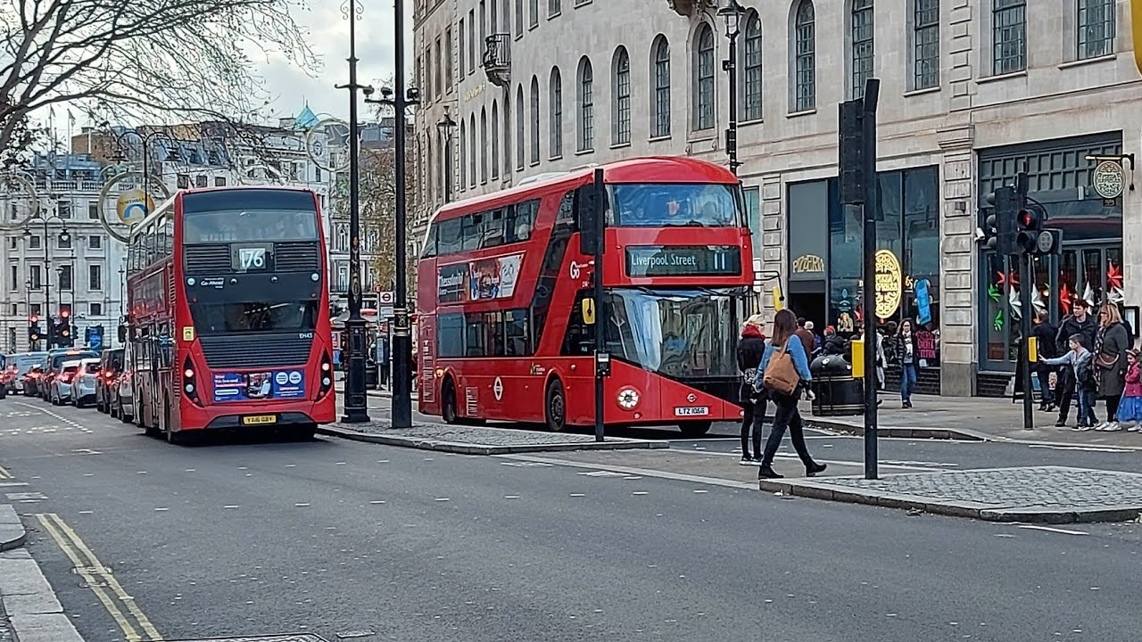 London, England double Bus Ride | City Double-decker Bus Tour | Bus Travel - 483 / 83 