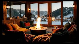 Relaxing Winter Fireplace Ambience - Soft Jazz Music for Calm and Balance screenshot 5