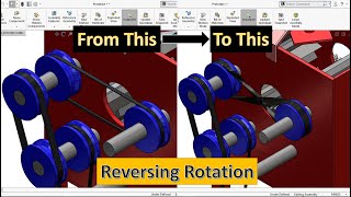 Design Cross Belt Mechanisms use Solidworks