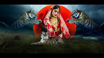 Red Moonlight Night Photo Editing Manipulation  Ps Touch Tutorial