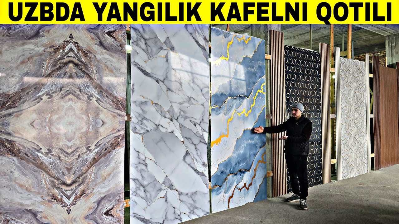 KAFELNI QOTILI PVX PANEL XAMMOM OSHXONA DEKARATIVNIY JOYLARGA