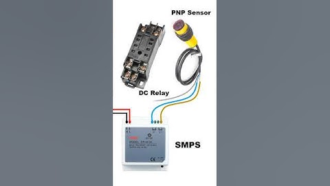 PNP Sensor Connection with Relay #cncelectric