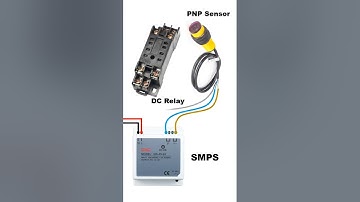 PNP Sensor Connection with Relay #cncelectric