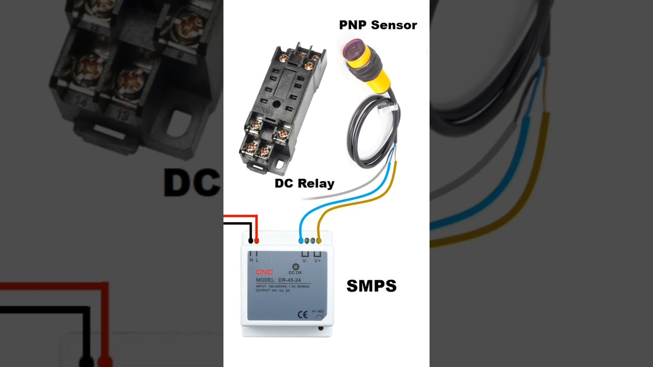 PNP Sensor Connection With Relay Cncelectric