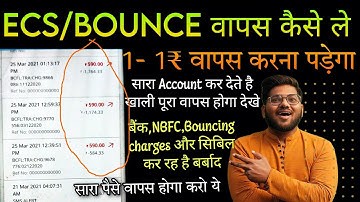 How can I get back ECS return charges ECS  CHARGE,NACHPROBLEM|ECS CHARGES REFUND KAISE LE | 590,295