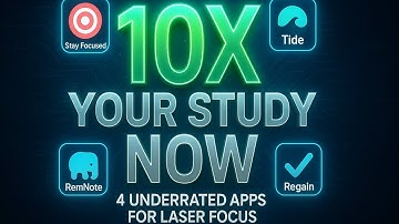 Stop Losing Time — The 4 SECRET Apps That Achievers Use To 10X FOCUS & Memory Retention