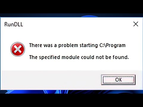 Easy Fix: RunDLL Error on Windows 11