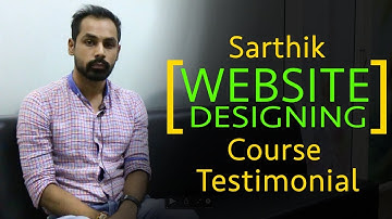 Website Designing Course in Chandigarh - Sarthik Testimonial at WebtechLearning