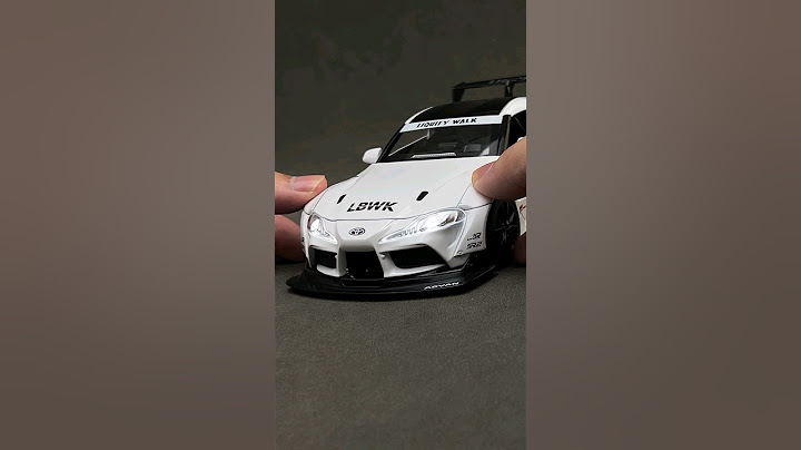 Model Toyoty Supra LBWK w kolorze czystej bieli | model samochodu odlewanego ciśnieniowo #diecast #modelcars #cars