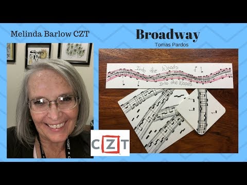 Tangle  Art Lesson #316 Broadway tangle pattern