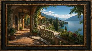 Peaceful Lakeside Walkway with Soft Piano | 3 Hours TV Frame Art for Relaxing Home Ambience screenshot 4