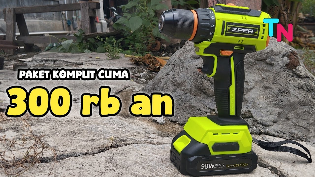 Unboxing + spill singkat ❕❕Bor baterai ZPER 21 volt brushless