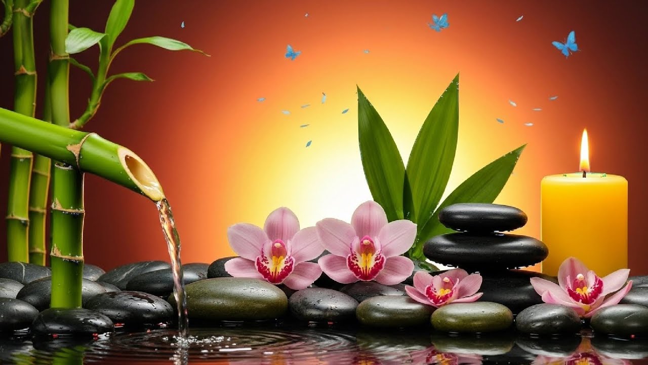 Radiant Zen Spa Ambience  Orchids, Bamboo & Candlelight Calm