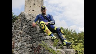 Lost Places - visiting ruins with VR46 Replica Bikesuit
