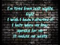 P!nk - Timebomb (Lyrics )