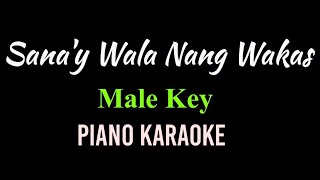 Miniatura de vídeo de "Sana'y Wala Nang Wakas | SHARON | MALE KEY | Piano Karaoke by Aldrich Andaya | @themusicianboy"