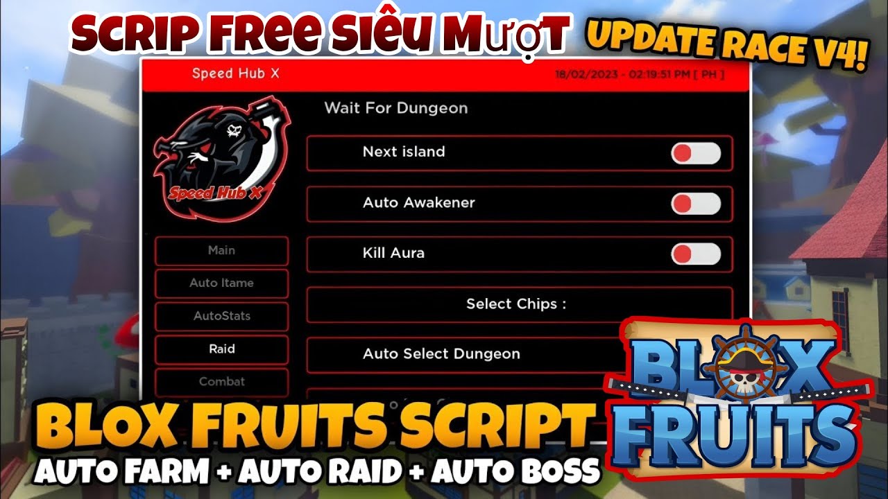 Script hack blox fruit speed hub mobile fast actack bring mob aim bot auto chest full chức năng - YouTube