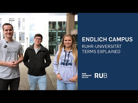 Ruhr-Universität terms explained for international students | Endlich Campus