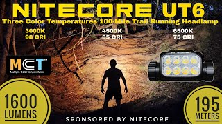 Lampe frontale de trail running NITECORE UT6 (2026) - Trois températures de couleur, portée 160 km screenshot 4