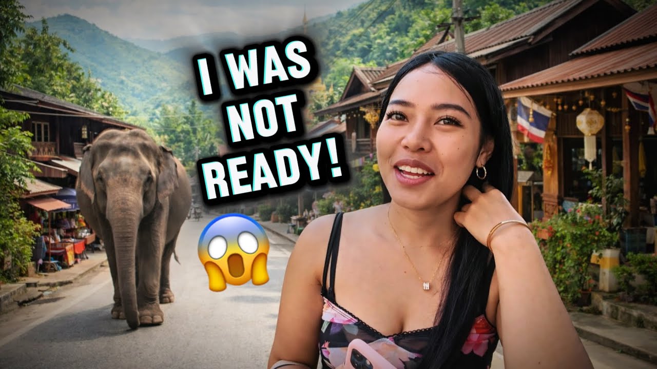 🇹🇭This Beautiful Thai Girl Took Me to Her Elephant Village!🐘