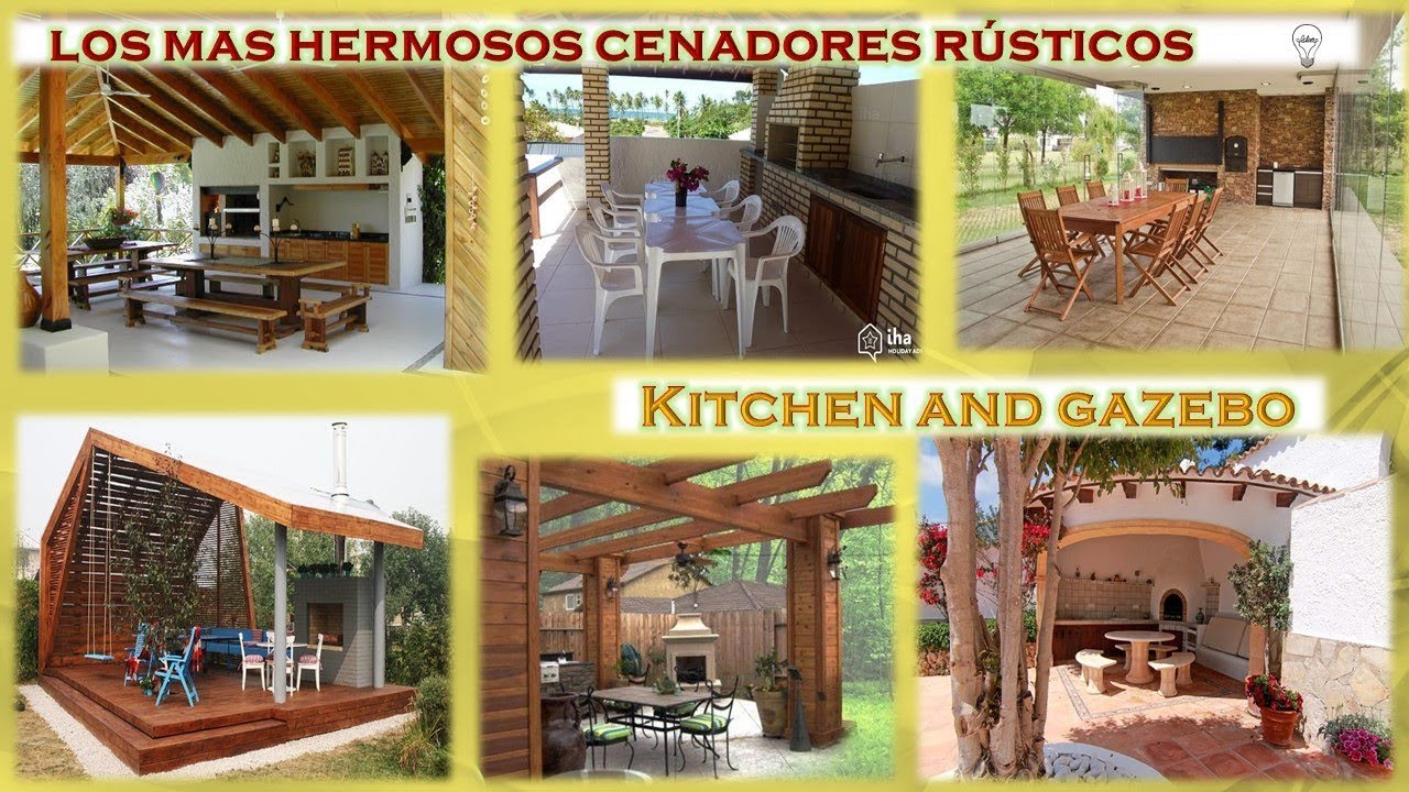 Hermosos cenadores para el patio - YouTube