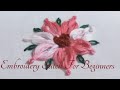 Hand Embroidery |Marvelous Easy Flower Embroidery Design With Pin |For Beginners- Tutorial