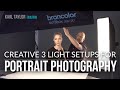 Creative 3 light setups for portrait photography
