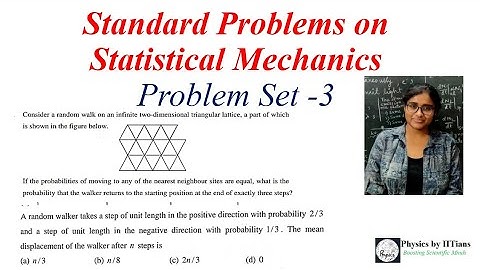 Statistical Mechanics Lec-4 #important for CSIR-NET GATE JAM TIFR Physics #probabilityandstatistics