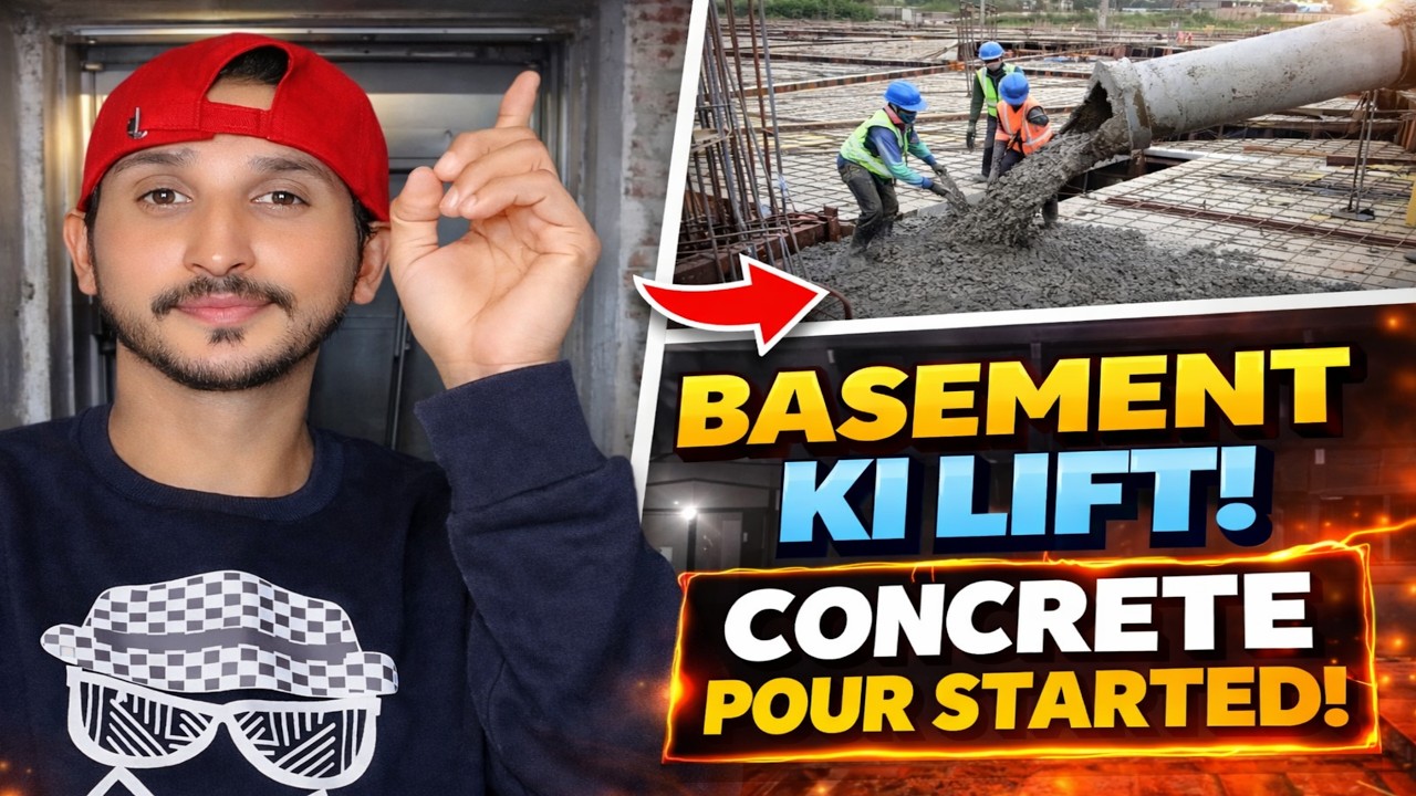 Basement Lift Kaise Tayyar Karen? || Basement Lift Ki Concrete Start | Complete Construction Process