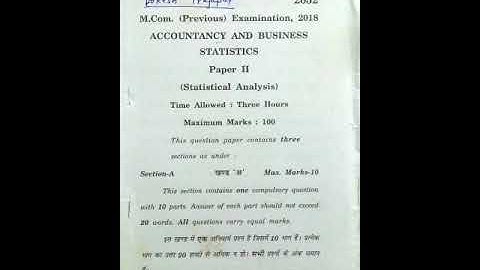 Kota University_Mcom Previous ABST Statistical Analysis 2018 by Assistant Professor Lokesh Prajapat