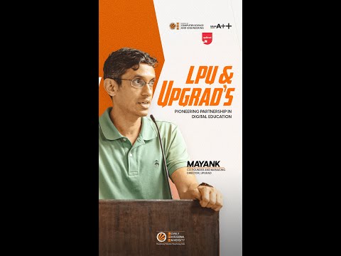 LPU's partnership with #upGrad