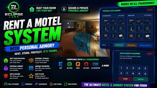Universal Motel Script with Personal Armory, Weapon Support & PIN Protection | FiveM ESX & QB-Core Universal Motel Script with Personal Armory, Weapon Support & PIN Protection | FiveM ESX & QB-Core