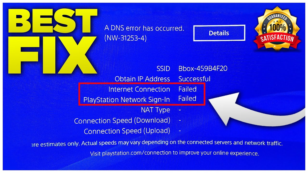 ⛔️ PS4 Cannot Obtain IP Fix | CE-33984-7 ERROR - YouTube