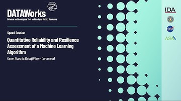 Speed Session: Quantitative Reliability and Resilience Assessment of a Machine Learning Algorithm