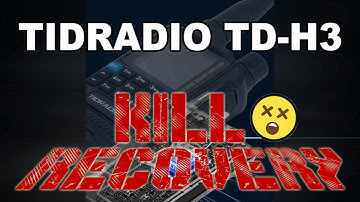 TIDRADIO TD-H3 KILL/STUN mode recovery, return to stock firmware // SY1EBE