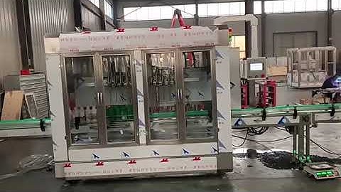 Automatic 12 head servo piston filling machine for liquid paste sauce