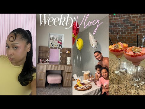 WEEKLY VLOG | Fathers Day Surprise + Vanity Setup + New Hair + Storytime + Fishing & More