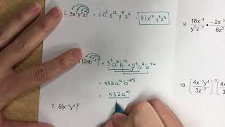 Algebra 2 Notes 7-2B More negative exponents