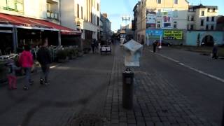 Akcja wrześniowa ryksza Opole ul. Krakowska - Pl. Wolności